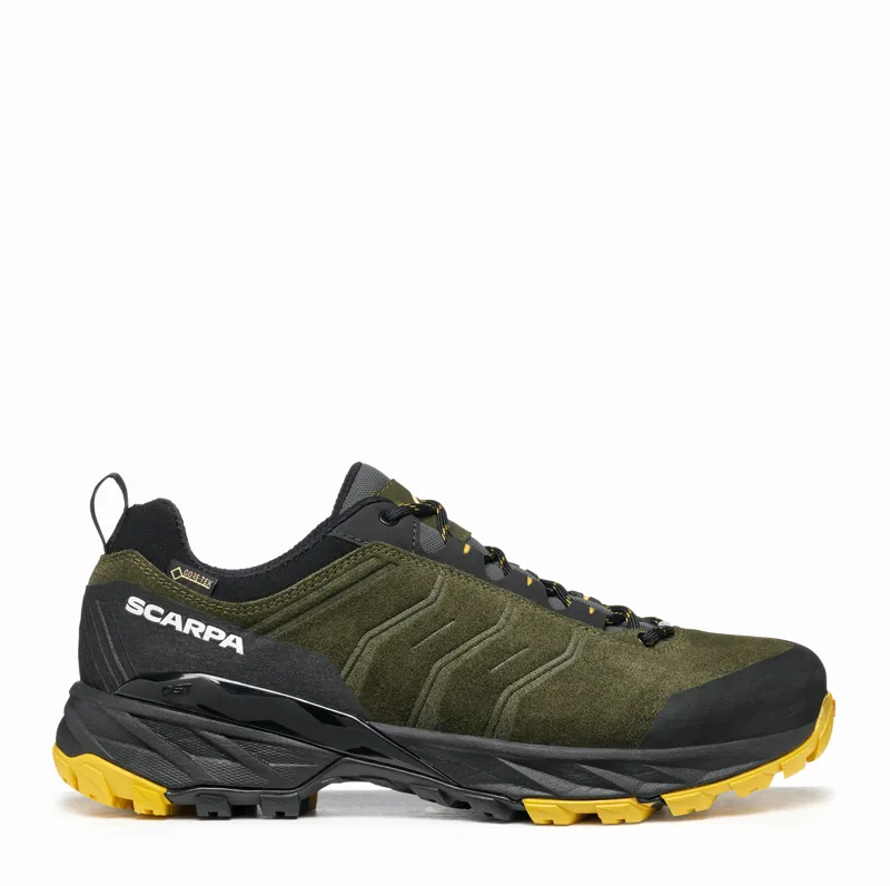 Scarpa Mens Rush Trail GTX Shoes - Thyme Green-Mustard-1